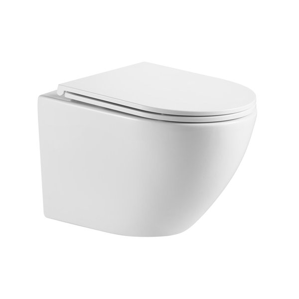 Noveen Toilets T046E – KIEV Tornado-Rimless Wall Hung Pan