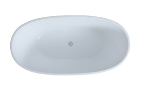 Stella MWBT-5-1700 Free Standing Bathtub Matte White Non Overflow 1700*810*590mm