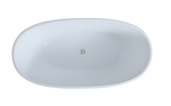 Stella MWBT-5-1700 Free Standing Bathtub Matte White Non Overflow 1700*810*590mm