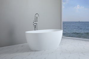 Stella MWBT-5-1700 Free Standing Bathtub Matte White Non Overflow 1700*810*590mm