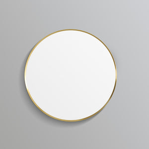 KDK- KR800F-BG OLIVIA ROUND YELLOW GOLD FRAME MIRROR 800MM