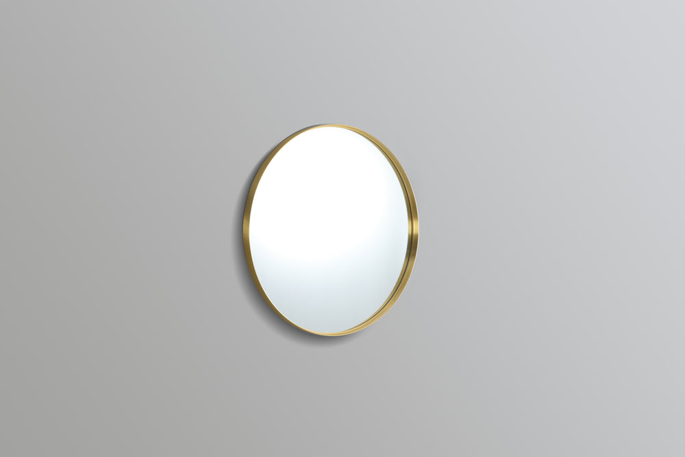 KDK- KR800F-BG OLIVIA ROUND YELLOW GOLD FRAME MIRROR 800MM