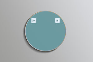 KDK- KR700F-BG OLIVIA ROUND YELLOW GOLD FRAME MIRROR 700MM