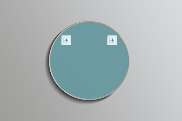 KDK- KR800F-BG OLIVIA ROUND YELLOW GOLD FRAME MIRROR 800MM