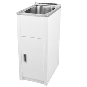LD 3756 LAVASSA Single Slimline 30L Laundry Cabinet with Tub and 2 Holes