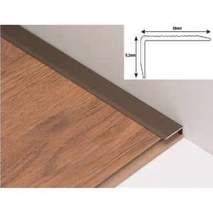 LECT33.08NMBL L-SHAPE END COVER 3.3M x 8MM MATT BLACK