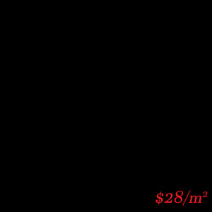 LEO0032 BLACK GLOSS 200X200MM
