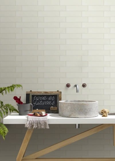 DSS Tile LEO0043 URBAN SUBWAY PLAIN WHITE MATT 75X300MM