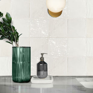 DSS Tile La Riviera Blanc Gloss Subway Tile 132X132mm Made In Spain
