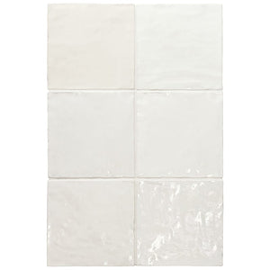 DSS Tile La Riviera Blanc Gloss Subway Tile 132X132mm Made In Spain