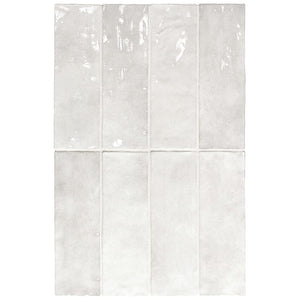 DSS Tile La Riviera Blanc Gloss Subway Tile 65X200mm Made In Spain