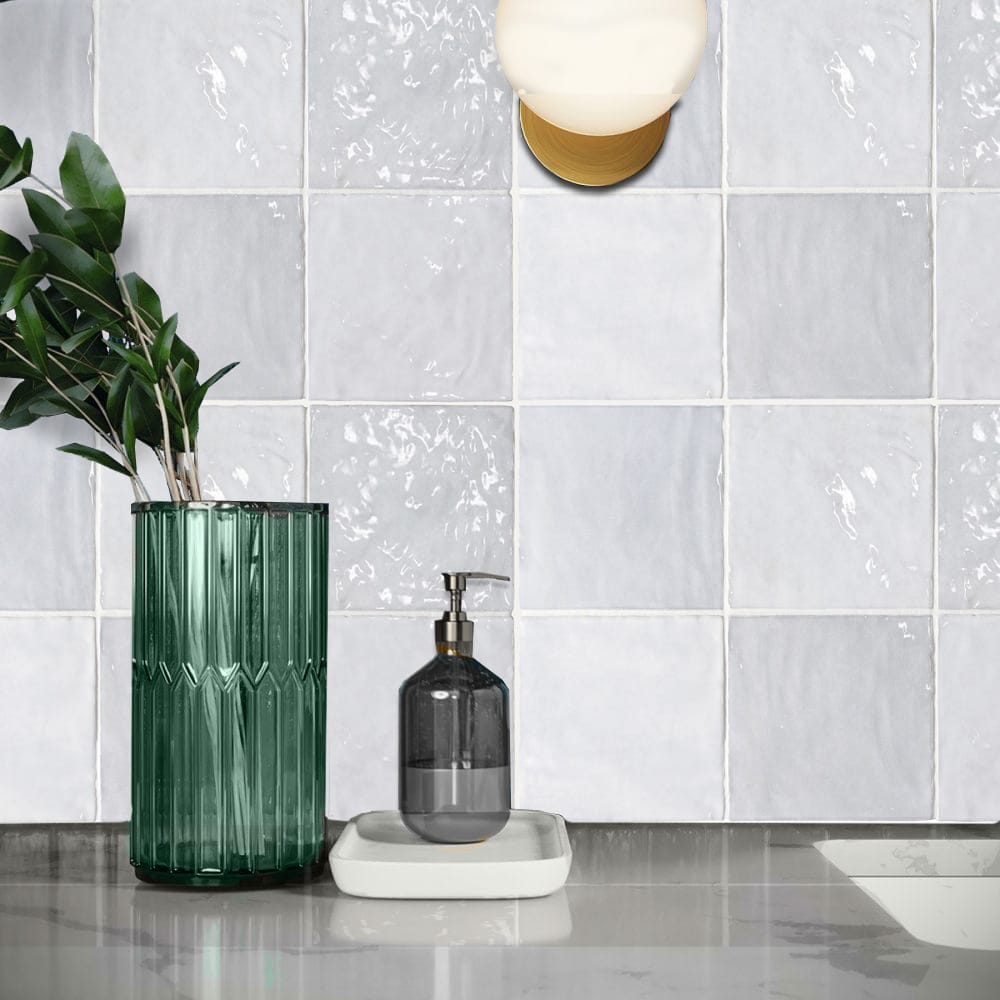 La Riviera Lavanda Blue Gloss Subway Tile 132X132mm Made In Spain