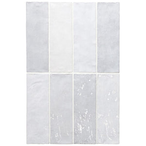 DSS Tile La Riviera Gris Nuage Gloss Subway Tile 65X200mm Made In Spain