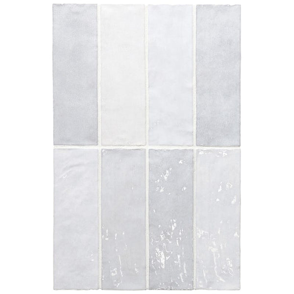 DSS Tile La Riviera Gris Nuage Gloss Subway Tile 65X200mm Made In Spain
