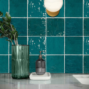 DSS Tile La Riviera Quetzal Gloss Subway Tile 132X132mm Made In Spain