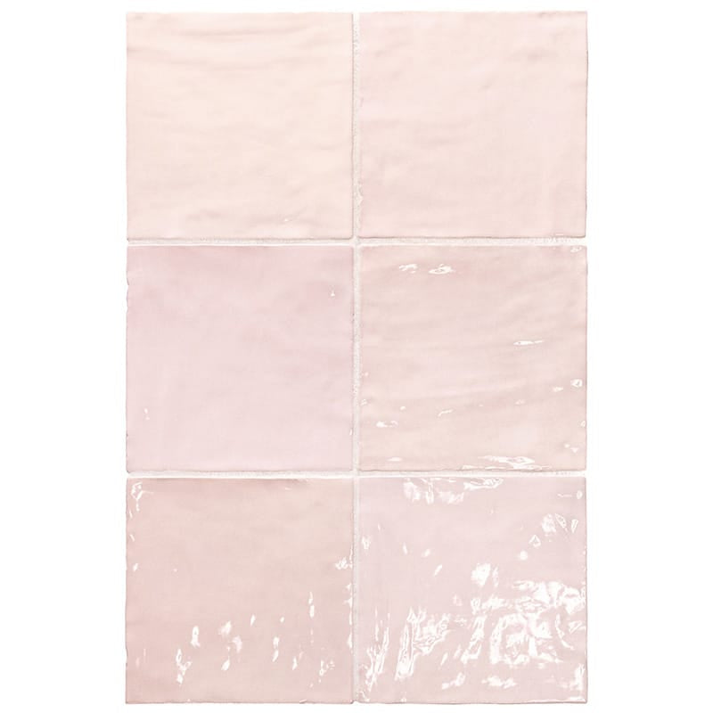 La Riviera Rose Gloss Subway Tile 132X132mm Made In Spain