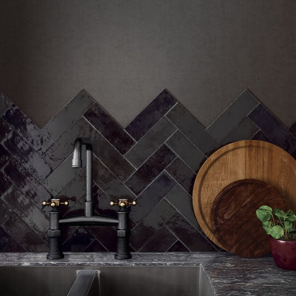 DSS Tile La Riviera Tourmaline Gloss Subway Tile 65X200mm Made In Spain