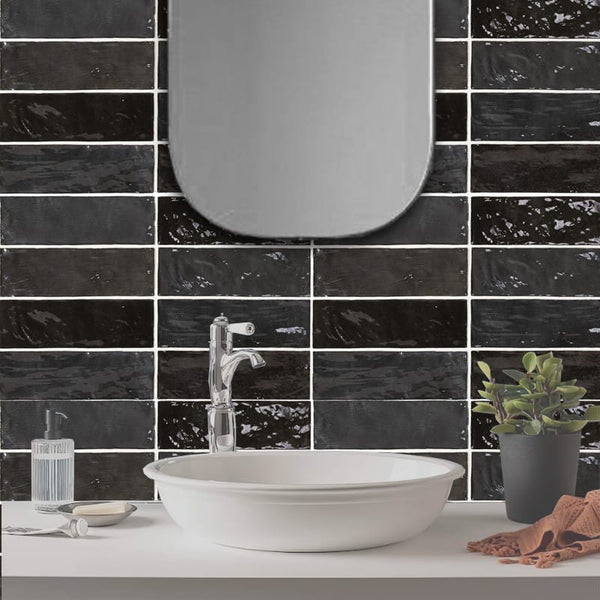 DSS Tile La Riviera Tourmaline Gloss Subway Tile 65X200mm Made In Spain