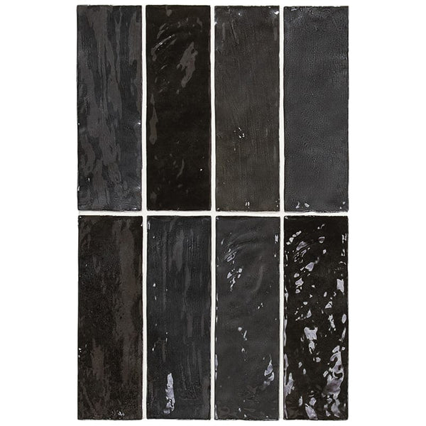 DSS Tile La Riviera Tourmaline Gloss Subway Tile 65X200mm Made In Spain