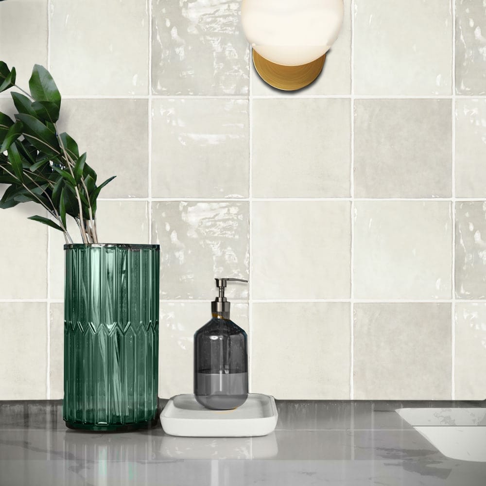 La Riviera Vert Gloss Subway Tile 132X132mm Made In Spain