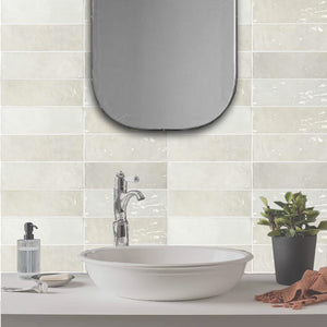 DSS Tile La Riviera Vert Gloss Subway Tile 65X200mm Made In Spain