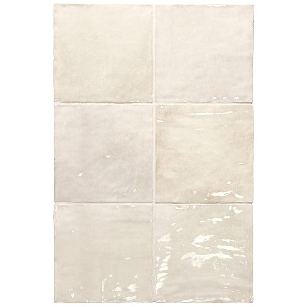 DSS Tile La Riviera Wheat Gloss Subway Tile 132X132mm Made In Spain
