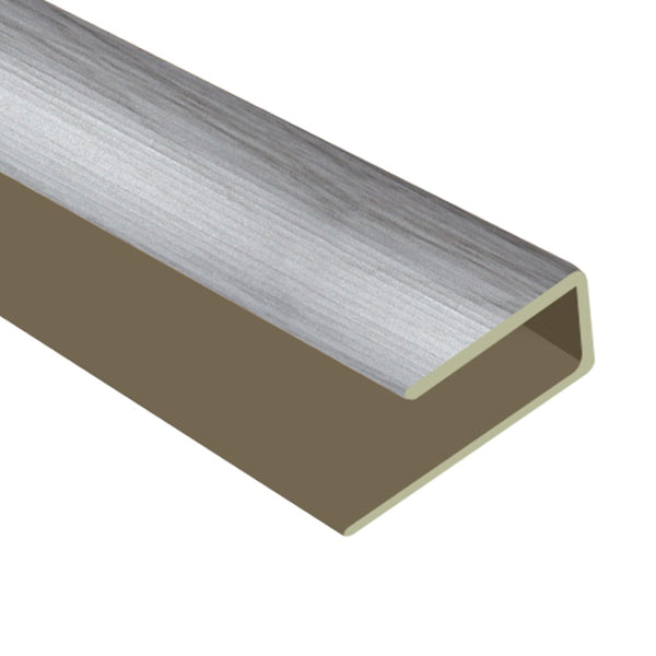 Timber Flooring Metal Junior End Trim - LIGHT GREY