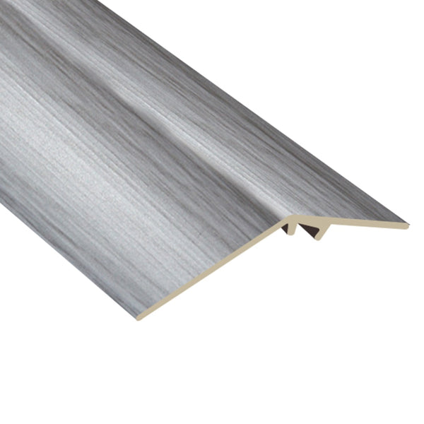 Timber Flooring Metal Ramp Trim - LIGHT GREY