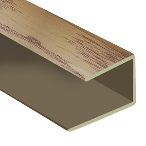 Timber Flooring Metal Senior End Trim - LIGHT OAK