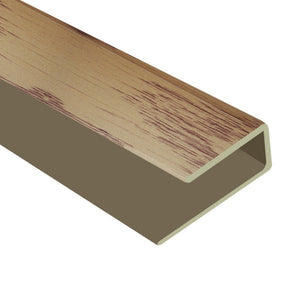 Timber Flooring Metal Junior End Trim - LIGHT OAK