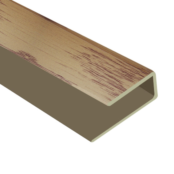 Timber Flooring Metal Junior End Trim - LIGHT OAK
