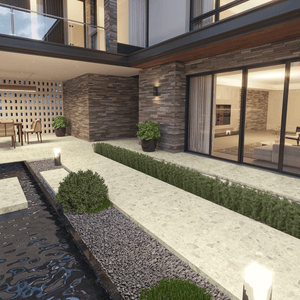 HF Tile Luxstone Beige Matt Terrazzo Look Tile In & Out 300x600mm