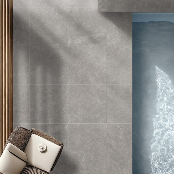 DSS Tile Traverpro Grey Cross Cut Matt Tile 600x600x10mm
