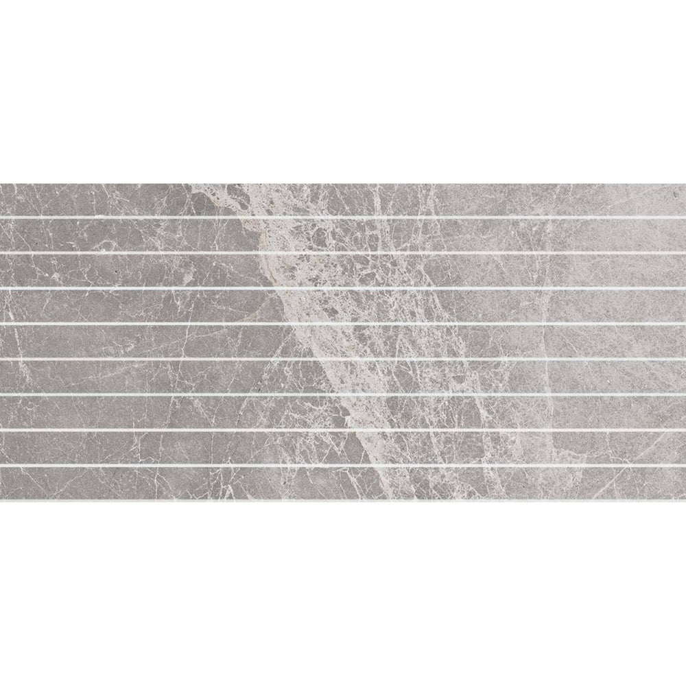 MAC0076 PIETRA LEADEN STRIP MOSAIC 28X600MM STRIPS 300x600X10 PT03M4