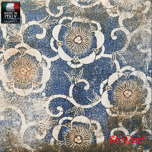 MARI0020   MAIOLICHE CEMENTINE 1 BLU 200X200MM NOVMAIO01 MADE IN ITALY