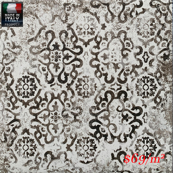 MARI0026   MAIOLICHE CEMENTINE 7 NERA 200X200MM NOVMAIO07 MADE IN ITALY