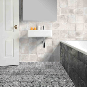 MARI0026   MAIOLICHE CEMENTINE 7 NERA 200X200MM NOVMAIO07 MADE IN ITALY