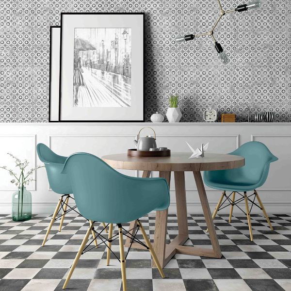 MARI0029   MAIOLICHE CEMENTINE 10 NERA 200X200MM NOVMAIO10 MADE IN ITALY