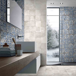 MARI0030   MAIOLICHE CEMENTINE 900 BIANCO PLAIN 200X200MM NOVBI MADE IN ITALY