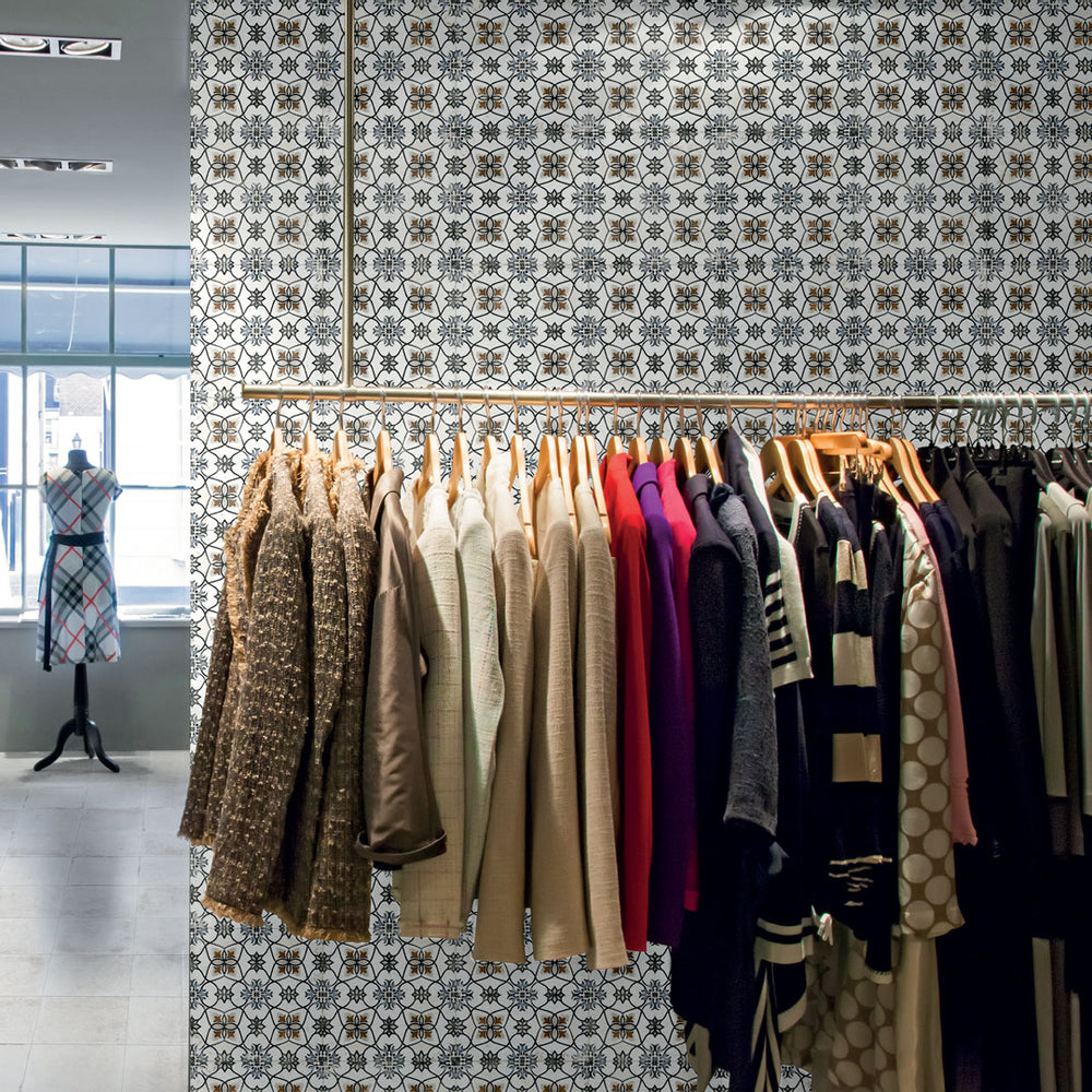 MARI0032   VINTAGE DECOR 7 BLU 200X200MM VINDEC7 MADE IN ITALY