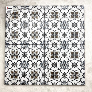 Victiles Tile MARI0032   VINTAGE DECOR 7 BLU 200X200MM VINDEC7 MADE IN ITALY