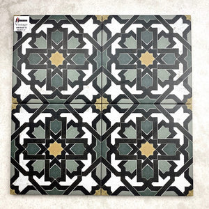 Victiles Tile MARI0035 VINTAGE DECOR 15 GREEN 200X200MM VINDEC15 MADE IN ITALY