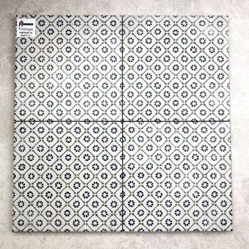 MARI0036 VINTAGE DECOR 16 GREEN 200X200MM VINDEC16 MADE IN ITALY