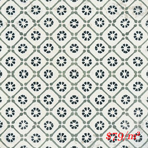 MARI0036 VINTAGE DECOR 16 GREEN 200X200MM VINDEC16 MADE IN ITALY