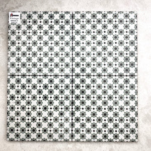 Victiles Tile MARI0037 VINTAGE DECOR 17 GREEN 200X200MM VINDEC17 MADE IN ITALY