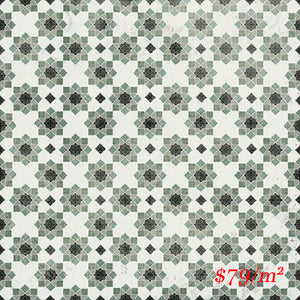 MARI0037 VINTAGE DECOR 17 GREEN 200X200MM VINDEC17 MADE IN ITALY