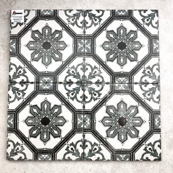 MARI0038 VINTAGE DECOR 18 GREEN 200X200MM VINDEC18 MADE IN ITALY