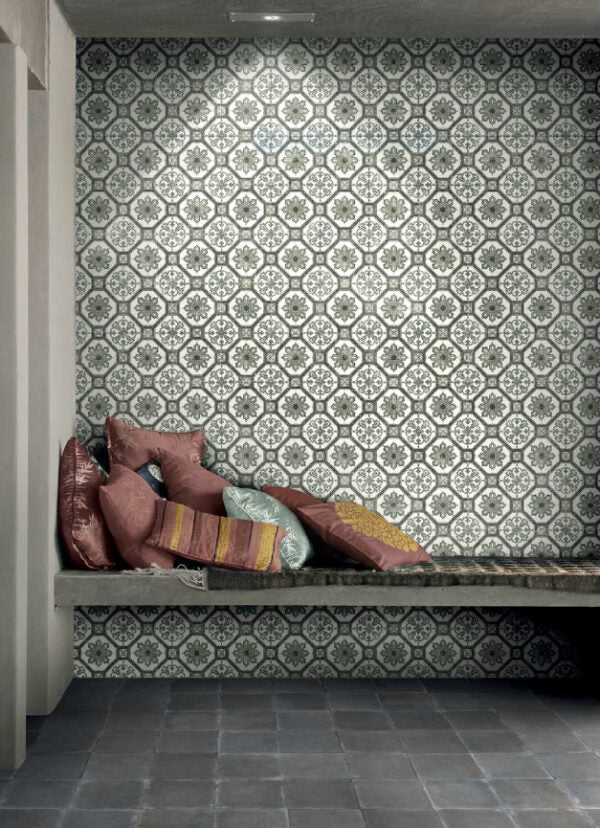 MARI0038 VINTAGE DECOR 18 GREEN 200X200MM VINDEC18 MADE IN ITALY