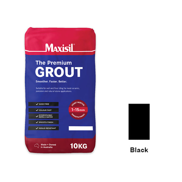 Maxisil Premium Grout - Black 10KG