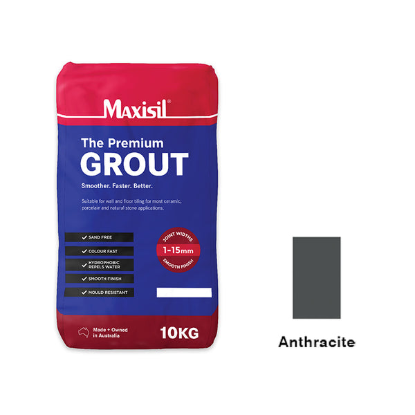 Maxisil Premium Grout - ANTHRACITE 10KG